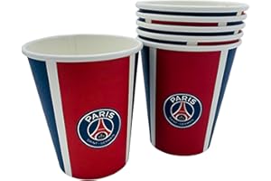 PSG 6 bicchieri monouso 25 cl collezione ufficiale Paris Saint Germain