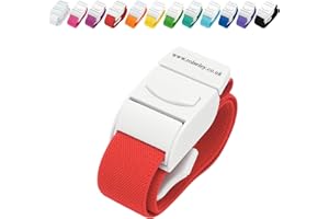 ROLSELEY Qualität Medizinischer Venenstauer mit Schnellverschlussschnalle und Latexfreiem Polyester-Gummiband für Krankenschwester, Hebamme, Rettungssanitäter, Phlebotomiker, Medizinstudent (ROT)