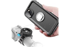 SOKUSIN Supporto Bicicletta per iPhone 12 Pro Max - Protezione Impermeabile a 360° e antipolvere con Porta Moto Regolabile, Sensitive Face ID e Touch ID Bike Holder (iPhone 12 Pro Max)