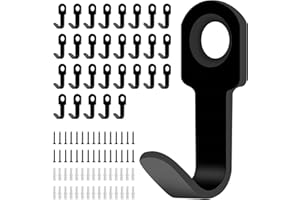 BATENGKEJI 30 Pcs Black Coat Hooks Wall Mounted, Mini Single Heavy Duty Metal Door Wall Hooks for Hanging Clothes Key Cup Hat Towels Bags Robe Hanger Hook Bedroom Kitchen Bathroom(Mini Size)