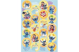 dekora - Backdekoration für Kindergeburtstage - Mini Toppers von Stitch 3,4 cm - Essbare Papier Tortenaufleger für Kekse, Cupcakes und Torten - Glutenfrei, laktosefrei - Für Vegetarier Geeignet