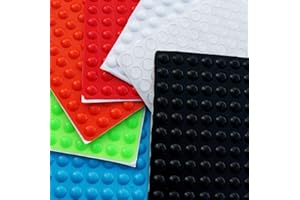 HOMEWARETAKEAWAY small RUBBER FEET BUMPONS ~ 8mm x 2mm ~ Self Adhesive STICKY PADS Dots STOPPERS ~ Furniture Protectors ~ Clear, Black, White, Orange, Red, Blue, Green, Reflective (20, Green)