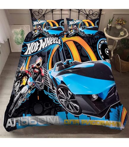Kids - Mattel Hot Wheels Monster Trucks Quilted Quilt Cover Set