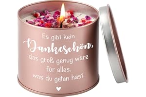 ‎CADEAUJOIE CadeauJoie Dankeschön Geschenke für Frauen, Danke Geschenk Klein, 9OZ Lavendel Duftkerzen Danke Geburtstag Geschenk für Lehrerin Mama Freundin Oma, Abschiedsgeschenk Kollege