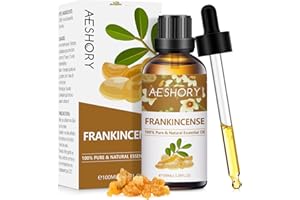 AESHORY Frankincense Essential Oils 100ml, Pure Natural Frankincense Resin Oil for Diffusers for Home, Aromatherapy, Skin Care, Relax, Candle Making