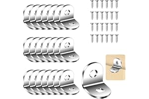 Flintronic Winkelverbinder, 22 Stück Edelstahl Metallwinkel 90 grad Mit 44 Schraube, Eckwinkel Metall für Holz, Regale, Möbel, Schränke, Schreibtisch (20 x 20 x 16 mm)