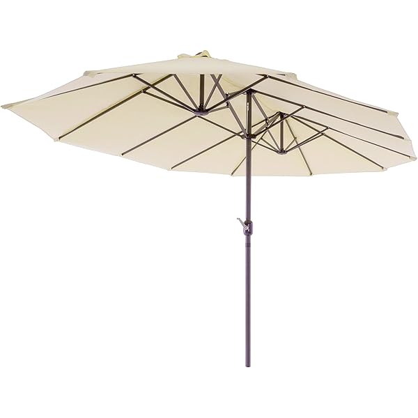 Solero Parasol Presto Pro zwart 3,3m x 3,3m - Parasols XL