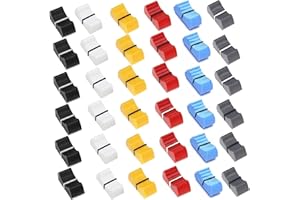 ZAHD 36 pezzi Manopole Di Controllo Fader Volume Della Console controllo Fader Slider Console Mixer Slider Fader Manopole Fader Potenziometro Manopola Segno per controllo del volume della console (36)