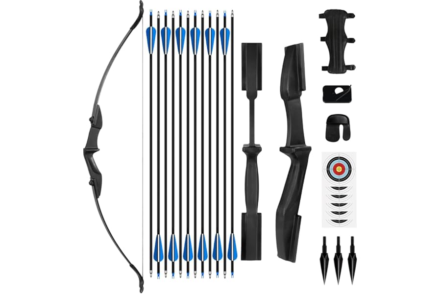NorthSpoor Recurve Bow and Arrow 40lbs Archery Bows Set,Recurve Bow for Archery Beginners Adult Left and Right Hands Suitable for outdoor target practice