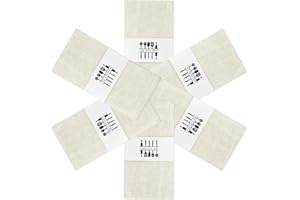 DERUAKU Cloth Napkins, Cheesecloth Napkin, Soft Cotton Linen Fabric Napkins, Washable Rustic Linen Gauze Napkin for Party Wedding Party Banquet Restaurant Decoration(apricot linen)