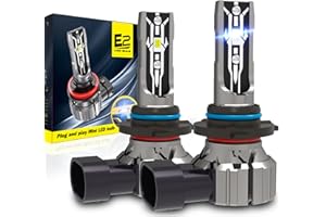 CONBLOM Hir2 9012 LED Headlight Bulbs, 12V 70W 12000Lumens 6000K Xenon White Hir2 9012 LED Auto Car Headlight Conversion Kit, 360 Degree Adjustable Beam Lamps, IP67 Waterproof, Pack of 2 (9012 / HIR2)