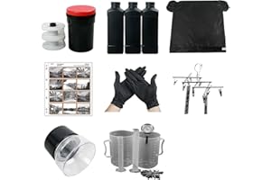 ETONE Kit de développement Photo argentique pour Chambre Noire Traitement de Film négatifs 135, 120 127 126, étuis à négatifs 4 Bandes de 3 négatifs 6x6cm Compact cuve de développement.