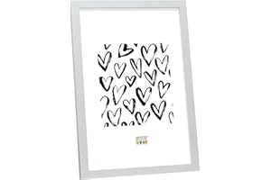 Deknudt Frames 15X20 S44CD1-15.0X20.0-Portafoto Basic in Legno e MDF, 15 x 20 cm, Colore: Argentato
