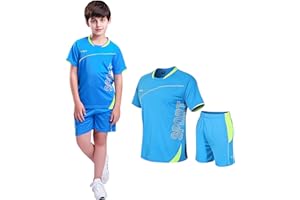 Coralup Kids Adults Sports Shorts Sets Football&Basketball Uniform Jerseys Tracksuit Training Suits Summer Beach Short Sleeve Set 120-195cm
