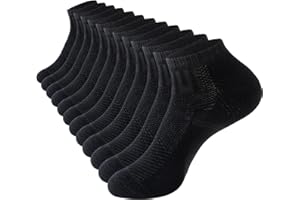 Stoeury Chaussette Homme Femme, Chaussettes Basses Courte Homme, Lot de 6 Paires Chaussette Homme en Coton Respirant et Anti-transpiration, pour Running, Travail, Sport, Marche, Casual