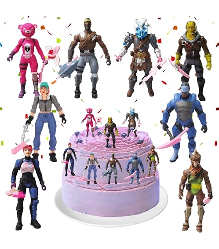 Unique Party Fortnite Servietten – 16 Stück, 13x13cm, Bunte Motive