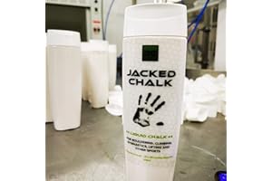 Jacked Craie liquide V2 | 250 ml | Pour haltérophilie, gym, escalade, bloc, gymnastique, pole dance et fitness, bodybuilding et plus encore (250 ml) | Bien agiter