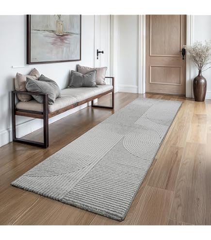 the carpet Grande Modern pluizig laagpolig tapijt voor woonkamer, supersoft gevoel, melange effect, elegante glans, beige, 120 x 170 cm