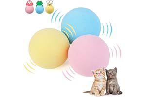 JINGSHUBO Intelligente palla giocattolo del gatto, palla interattiva giocattolo del gatto chiamata animale, palla di colore, adatto come regalo(EVA)