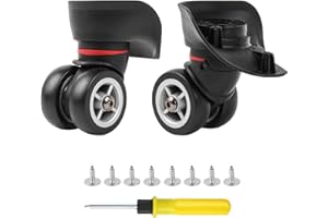 BQLZR Roue universelle roue de coffre disponible pour roulette de coffre remplacement plastique noir