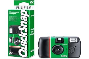 Fujifilm Quicksnap 27 exposure, FUJICOLOR 400 ISO speed film camera, with Built-in flash