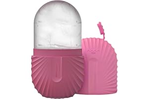 Hiemible Ice Roller Visage Et Yeux, Rouleau À Glace Pour Le Visage, Moule À Glace Pour Le Visage, Roller De Massage Visage Réutilisable, Efficacement Poches, Réduit Pores, Améliore Élasticité De Peau