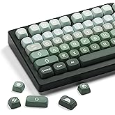 HITIME XVX Yeşil MOA Keycaps, PBT &Ouml;zel Keycaps Y&uuml;zde 75, &Ouml;zel Anahtar Kapakları Boya S&uuml;blimasyonu, Mekanik Klavye i&ccedil;in Klavye