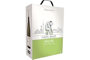 Hans Baer - Riesling Trocken - Weisswein - Qualitätswein aus Rheinhessen, Deutschland - Bag-in-Box (1 x 3L)