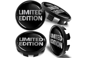 Biomar Labs 4 x 68mm Wheel Centre Alloy Hub Center Caps Hubcaps Compatible with 36136783536 Silver Black Limited Edition CB 27