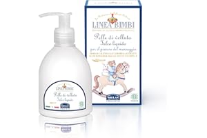 Helan, Linea Bimbi, Pelle di Velluto, Talco Liquido Neonato e Bambini con Calendula e Vitamina E, Ideale per Massaggio al Corpo, Pelle Morbida e Fresca con Olio di Mandorle e Oliva - 240 ml