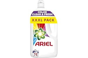 Ariel Płyn do prania, 74 prań, Color Clean & Fresh, Doskonałe rezultaty już po 1 praniu, nawet w niższej temperaturze