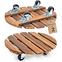 Caddy Pot De Fleurs Avec Roulettes Pivotantes Pour La Mobilité Et Le