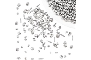 SUPERFINDINGS 1 LB 304 Perles de Polissage en Acier Inoxydable Acier Inoxydable Tumbling Media Shot Bijoutiers Forme Mixte Gobelet Finition pour Machine de Polissage Modèle KT-1320