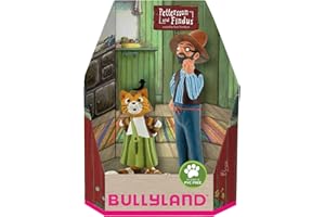 Bullyland 46005 - Set de Figurines de Jeu, Pettersson et Findus dans Une boîte Cadeau, 2 pièces, Figurines peintes à la Main, sans PVC, pour Les Enfants pour Un Jeu imaginatif Multicolore