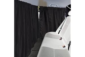 VUSDDY Rideaux De SéParation De Voiture, Pare-Soleil Vitre De Voiture 140 X 80cm, éCran De Confidentialité De Voiture avec 2 Rideaux LatéRaux, Rideau Voiture ArrièRe Amovible Pare Soleil Voiture BéBé