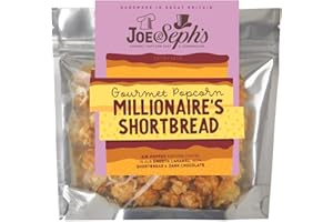 Joe & Seph's Millionaire's Shortbread Popcorn (1x30g), gourmet popcorn, on the go snack, sweet popcorn