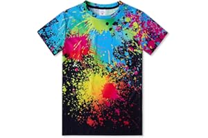 RAISEVERN Funny Unisex Kids 3D Printed T-Shirts Casual Tops Tees Cool Short Sleeve for Teen Boys Girls 6-16T