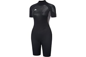 BEEK Kombinezon neoprenowy dla kobiet i mężczyzn, krótki 3 mm, dla mężczyzn, zamek błyskawiczny na plecach, do nurkowania, snorkelingu, surfowania, pływania kajakiem, z krótkim rękawem, kombinezon