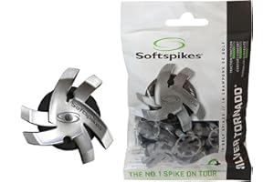 SOFTSPIKES Silver Tornado Fast Twist 3.0 Golfspikes, 18 Stück