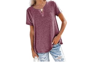 WHZXYDN T-Shirt Ample à Manches Courtes Et à Encolure en V pour Le Printemps Et L'éTé