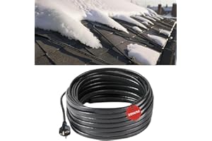 H&G Lifestyles 26W/m Heizkabel 30M Selbstregulierend – Dachrinnenheizung 230V für Dachrinne, Wasserrohre & Leitungen – Frostschutz Begleitheizung gegen Eis & Schnee