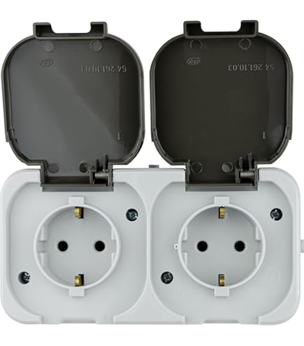 Legrand 782366 forix ambienti umidi AUFPUTZ Deviatore resistente agli spruzzi d' acqua (IP44), per il montaggio a parete, Grigio