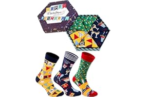 Rainbow Socks - Hombre Mujer Divertidos Calcetines Happy Birthday - 3 Pares