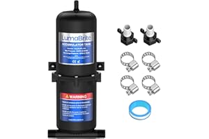 LumaBrite Pressure Accumulator Tank 1L 125 PSI, Boat Tank Pre Pressurized Accumulator Tank RV Caravan Water Pump Control Internal Bladder for Boat Yacht Marine RV Van Motorhome