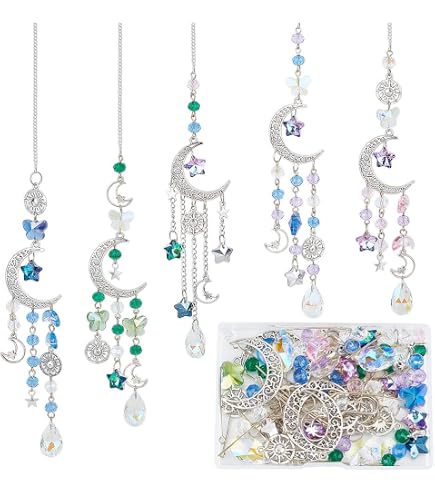 400 Pièces Pour Fabriquer Des Attrape-soleil DIY – Cristaux, Prismes Et Perles à Suspendre – Déco Arc-en-ciel Pour Fenêtre