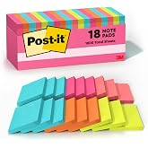 Post-It Notes, 7,6 x 7,6 cm Kapstadt Collection, 18-PADS/dolap Pack, 100 sheets/Pad (654 18 Ctcp)