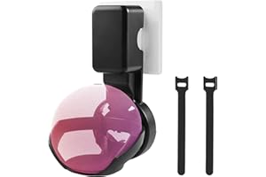 Laitejituan Supporto da Parete per Dot 4/5 Generazione, Staffa Salvaspazio per Supporto Presa, Gestione Cavi Integrata, Non Richiede Foratura, per Altoparlanti Intelligenti Dot (Nero)