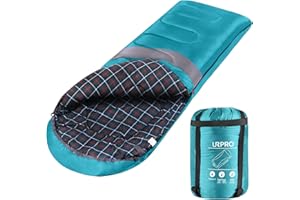 URPRO 1.6kg Winter All 4 Seasons Flannel Sleeping Bag 210T Polyester (Superior Material), Skin-Friendly Water Resistant, Ideal for Outdoor Activities