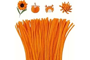 DESDIRA 100 Chenilles Jaunes Pour Bricolage DIY – Nettoie-Pipes Souples en Tiges de Chenille Jaunes, Idéales pour Créer des Animaux, Figurines, Fleurs et Décorations Artisanales – Accessoires Parfaits