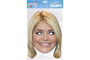 MASK-ARADE Official Licensed Holly Willoughby Card Cutout Face Mask with Elastic String attached